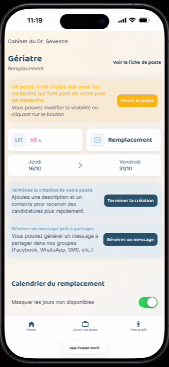 Espace établissement Hoppi